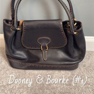 Dooney & Bourke Black Leather Shoulder Bag